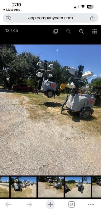 2018 Wacker Neuson LTV6L-MH Wacker Neuson LTV6L Mobile Light Tower w/Fuel Level Sensor Installed