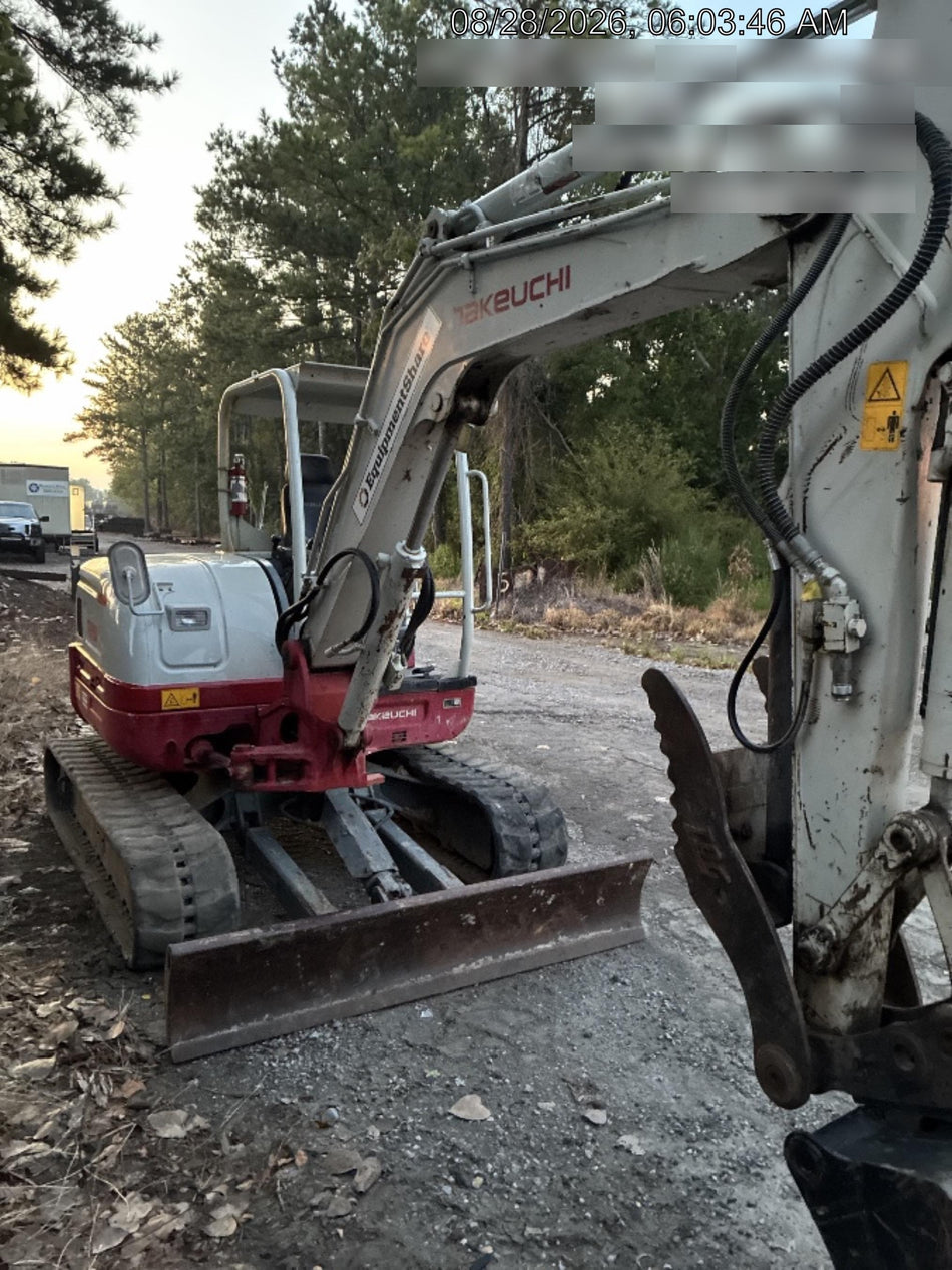 2019 Takeuchi TB260 Canopy, Standard Blade, Auxiliary hydraulics Manual QC, Hydraulic thumb, 12" ,18", 24" Bucket