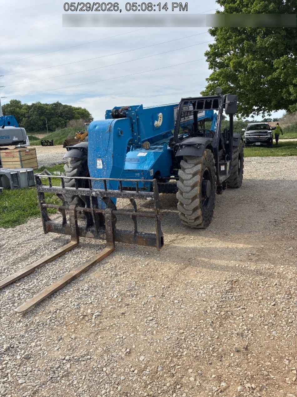 2019 Genie GTH-844 Canopy, Solid RT Tires, LED Work Lights, Beacon 60" QA Carriage, 48" Forks