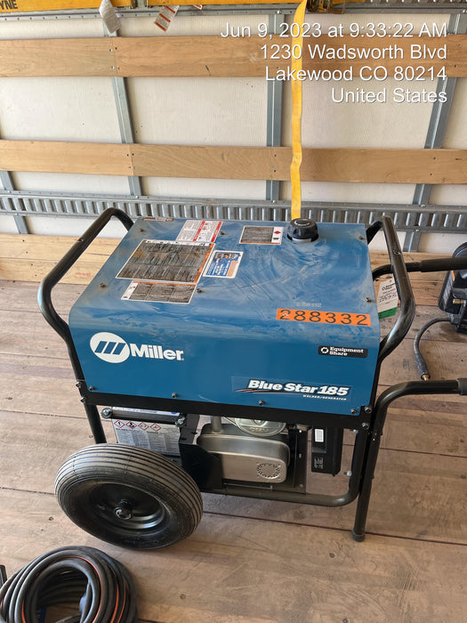 2023 Miller Electric Blue Star 185 Engine Driven Welder, Electric Start, 13 hp, Gas, 6,500 W Peak 907664