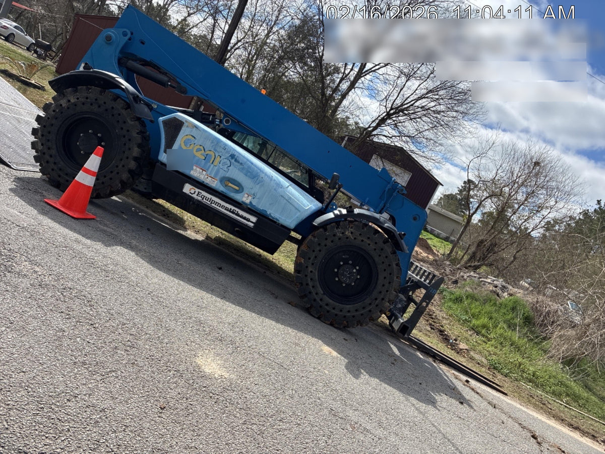 2019 Genie GTH-636 Cab/Heat/AC, Solid RT Tires, LED Work Lights, Beacon 60" QA Carriage, 48" Forks
