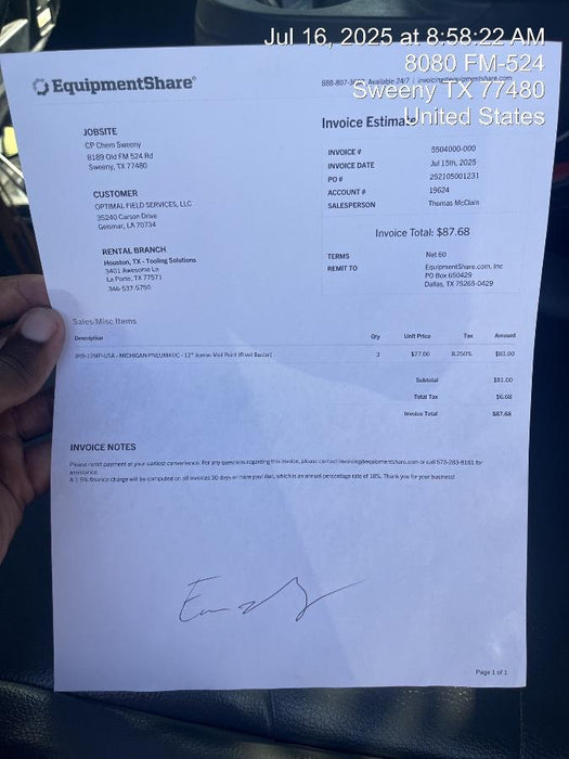 2024 MICHIGAN PNEUMATIC MP-133-ORANGE-NEP