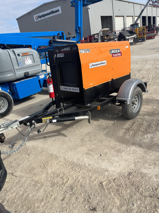 2022 Lincoln Electric LE400 Kubota V1505, Trlr, Cable Rack, Light Kit, ES Decals, T3