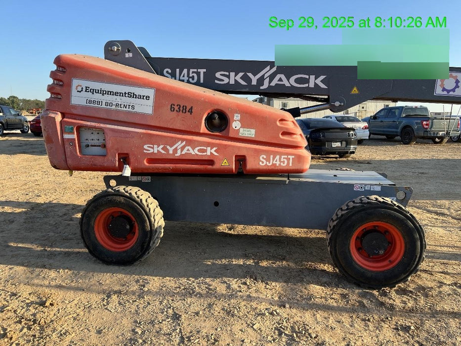 2017 Skyjack SJ45T+ Skyjack 45T, Diesel Engine, Foam Filled Tires,36x96" Platform, Extended Warranty 5yr/5k hr