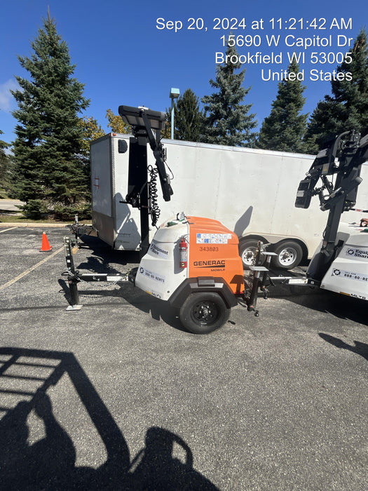 2024 Generac MLT2 Diesel, Flex Switch 120V Input, Powerzone Controller, 
(4) 320W LED Lights, 4kW Generator, 39.9 Gal Fuel Tank, 2" Ball, T3