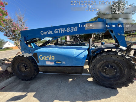 2017 Genie GTH-636 Genie GTH636 Telehandler, 48' Carriage, Solid Tires