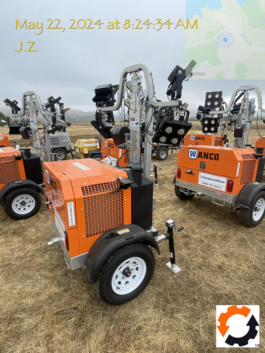 2024 Wanco WLTT-4MM4K Diesel, Deep Sea Controller, Shore Power Plug, Auto Start, (4) 350W LED Floodlights, 4kW Generator, 60 Gal Fuel Tank, 2" Ball, T3