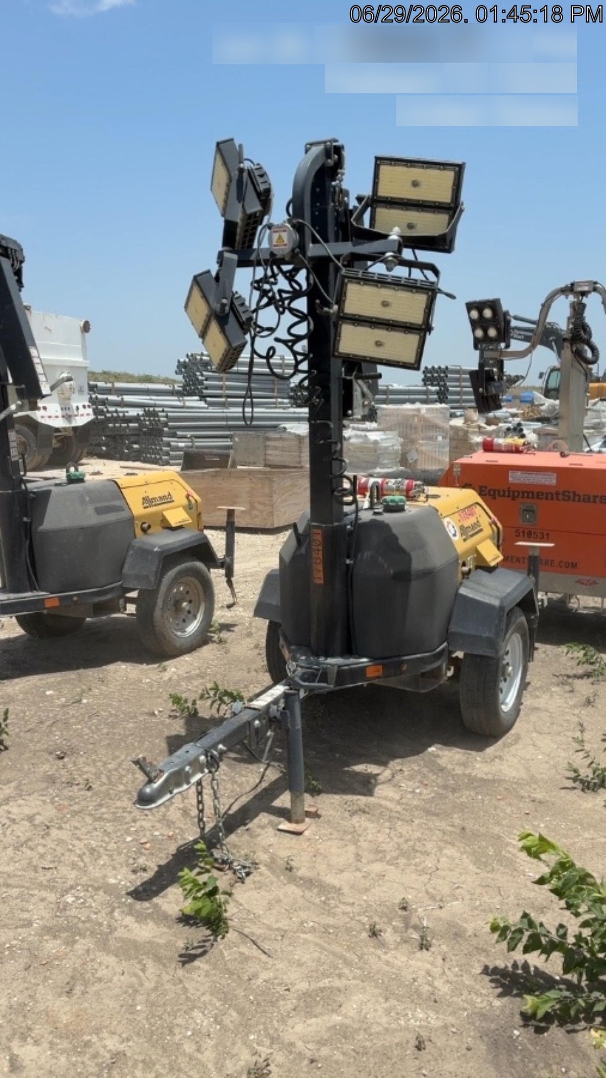Allmand NLV3GR 3kW Light Plant - LED