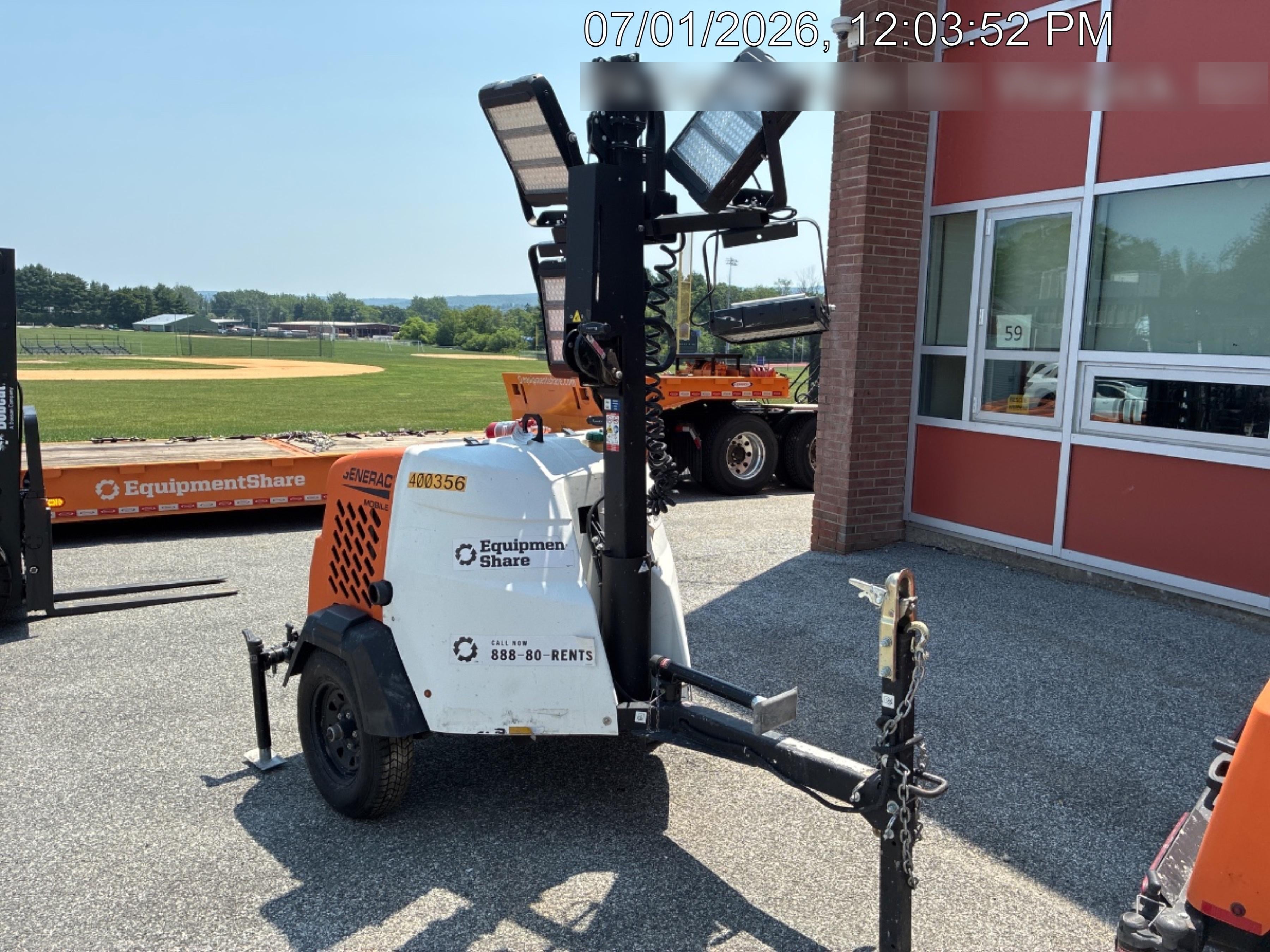 2024 Generac MLT2 Diesel, Flex Switch 120V Input, Powerzone Controller, 
(4) 320W LED Lights, 4kW Generator, 39.9 Gal Fuel Tank, 2" Ball, T3