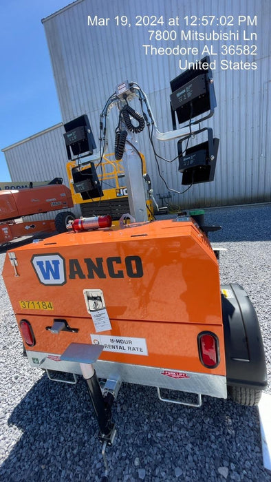 2023 Wanco WLTT-4MM4K Diesel, Deep Sea Controller, Shore Power Plug, Auto Start, (4) 350W LED Floodlights, 4kW Generator, 60 Gal Fuel Tank, 2" Ball, T3