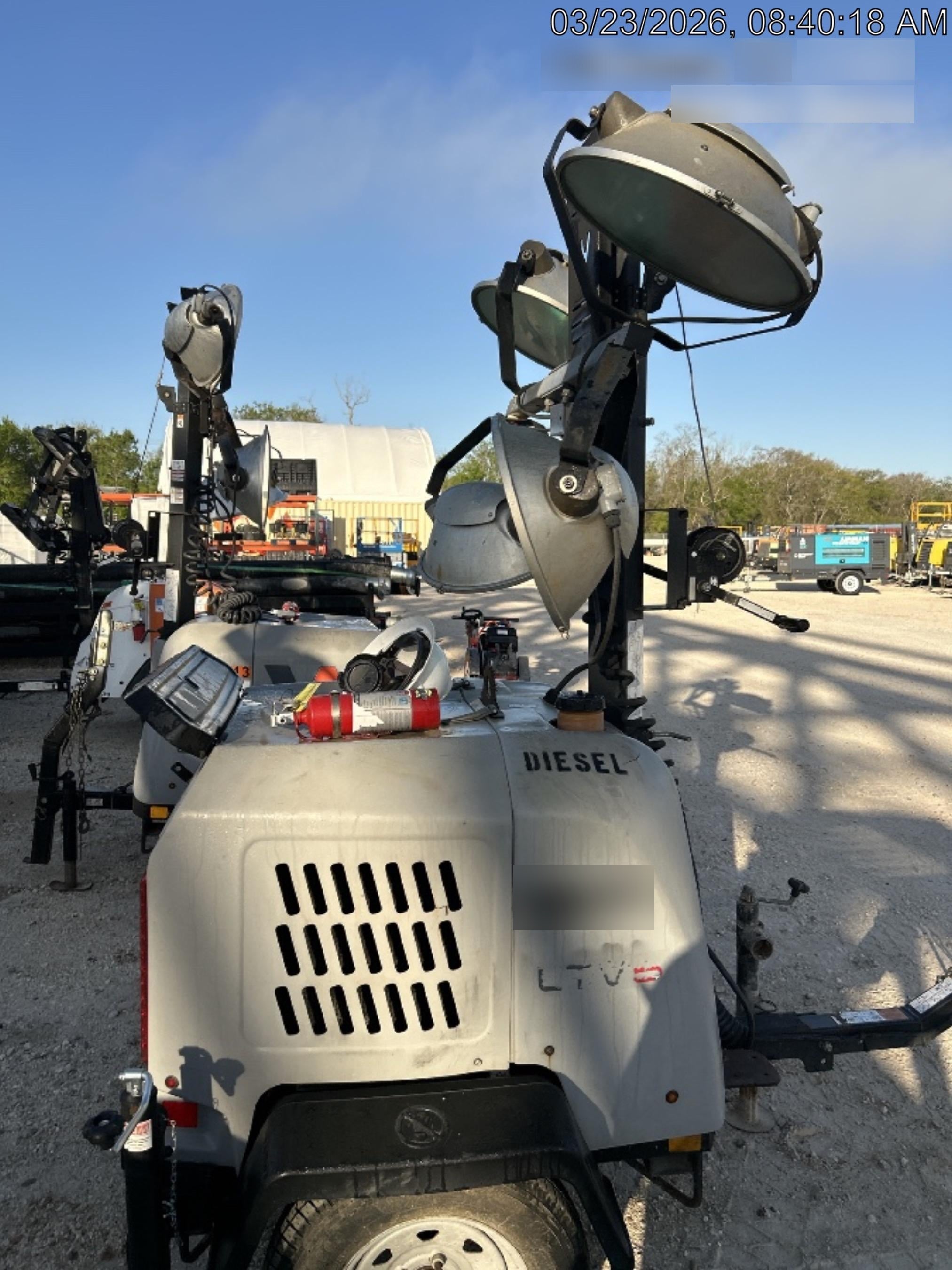 2018 Wacker Neuson LTV6L-MH Wacker Neuson LTV6L Mobile Light Tower w/Fuel Level Sensor Installed
