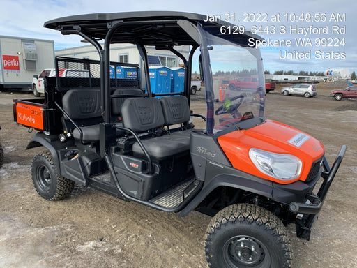 2022 Kubota RTV-X1140W-H Plastic Canopy, Windshield Acrylic Clear, LED Strobe Light, Wire Harness Kit, Back up Alarm