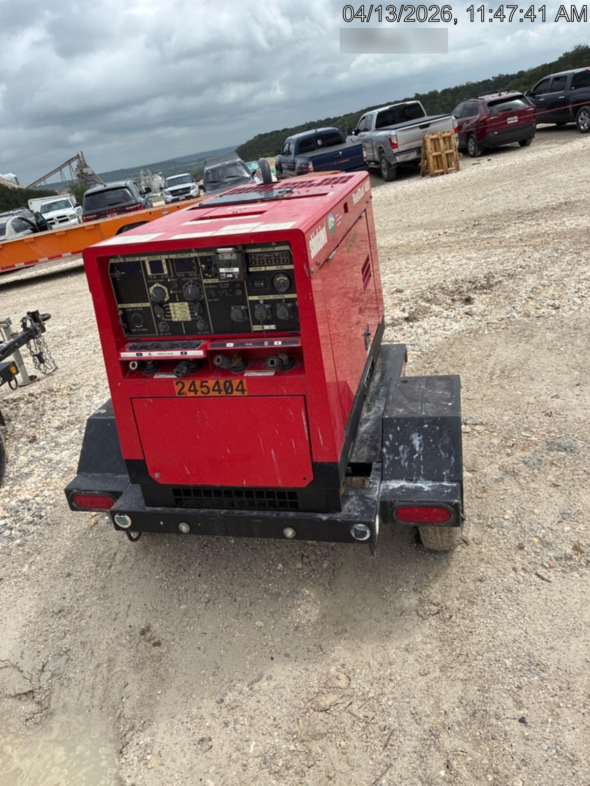 2022 Shindaiwa DGW400MDL Kubota D902 Engine, 23 HP, Dual Op Welder, Wire, Arc, Droop Stick, Tig, and CC Stick Functionality, Simulphase, 3 Phase and 1 Phase Gen Output, Single Axle NB Trlr, Slr Trckl Chrg 12V 12W, Fire Ext