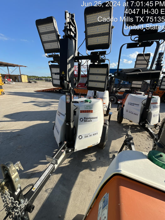 2024 Generac MLT2 Diesel, Flex Switch 120V Input, Powerzone Controller, 
(4) 320W LED Lights, 4kW Generator, 39.9 Gal Fuel Tank, 2" Ball, T3