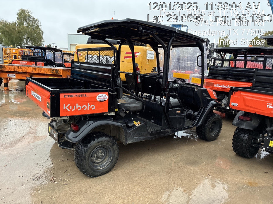 2021 Kubota RTV-X1140W-H Plastic Canopy, Windshield Acrylic Clear, LED Strobe Light, Wire Harness Kit, Back up Alarm