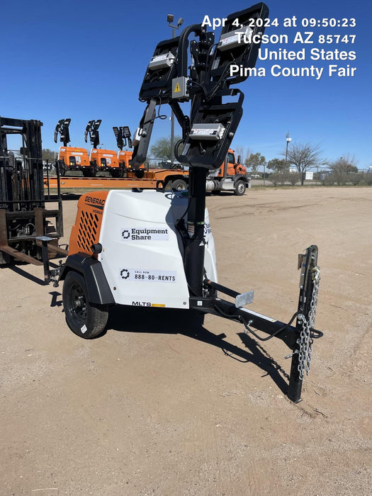 2024 Generac MLT2 Diesel, Flex Switch 120V Input, Powerzone Controller, 
(4) 320W LED Lights, 4kW Generator, 39.9 Gal Fuel Tank, 2" Ball, T3