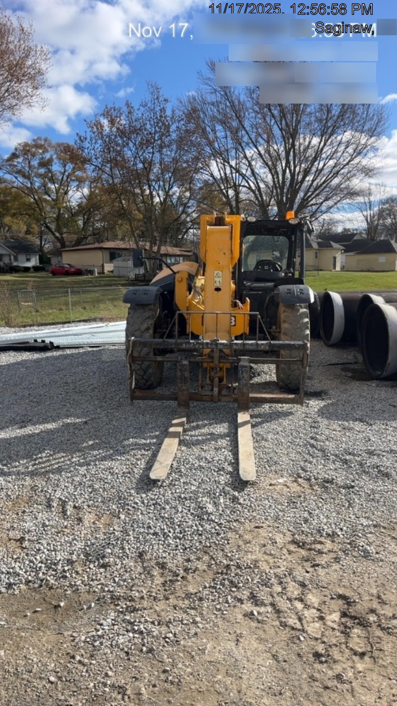 2019 JCB 506-36 Canopy, 74 HP, FF Tires, STD Worklight, Beacon, Aux Hydraulics, Lifting Eye, Back up Alarm 48" Carriage/48" Forks