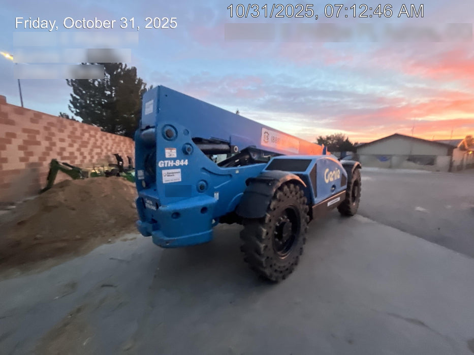 2019 Genie GTH-844 Cab/Heat/AC, Solid RT Tires, LED Work Lights, Beacon 60" QA Carriage, 48" Forks