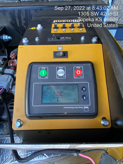 2022 Allmand NLV3GR (4) LED Light Fixture 350W, 23' Vertical Mast, 3kW Prime, Towable, ES Decals, T3