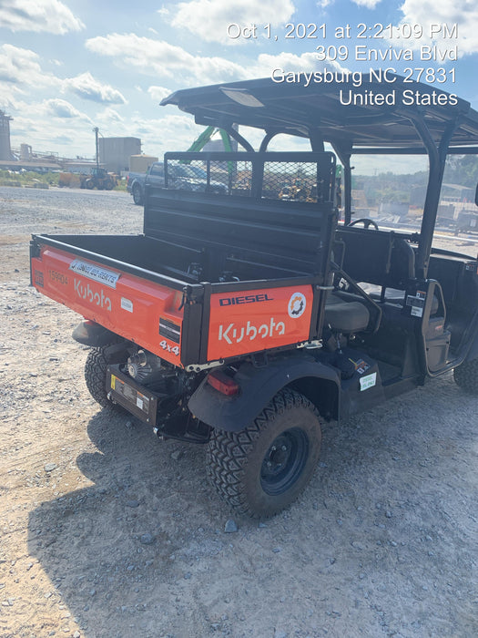 2021 Kubota RTV-X1140W-H Plastic Canopy, Windshield Acrylic Clear, LED Strobe Light, Wire Harness Kit, Back up Alarm