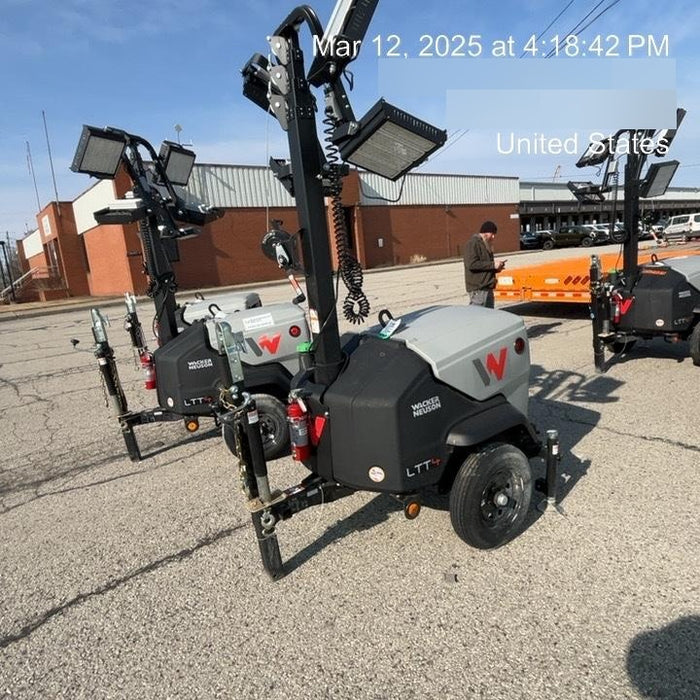 2024 Wacker Neuson LTT4 Diesel, Kohler KDW702, Deep Sea Controller, Auto Start, LED 320W, Bypass Outlet, T3