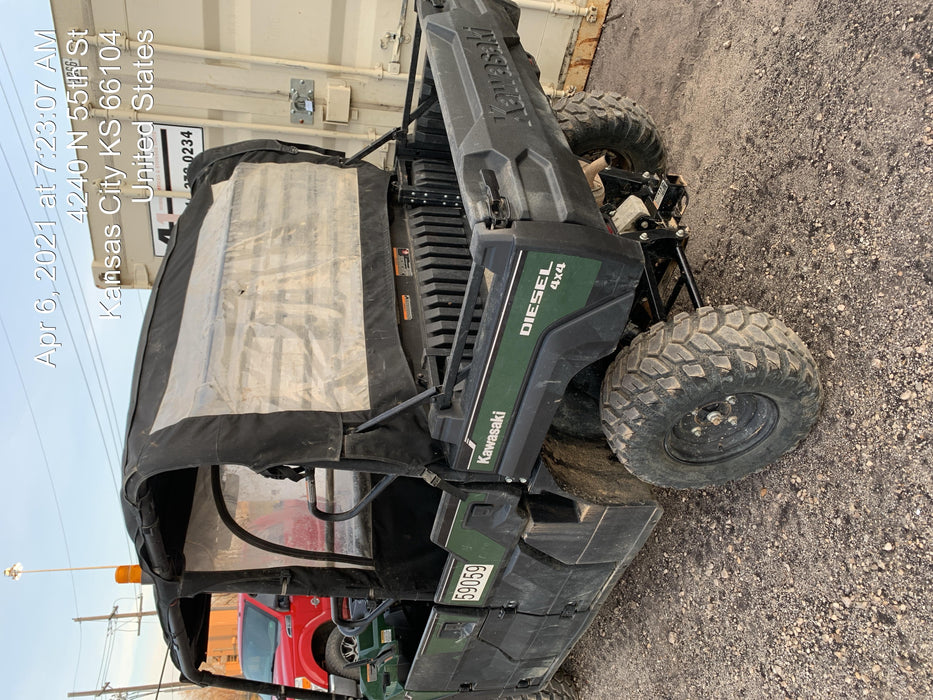 Kawasaki Mule PRO-DXT Standard Options, Backup Alarm, Beacon, Plastic Hard Top, Poly Windshield, Horn Kit