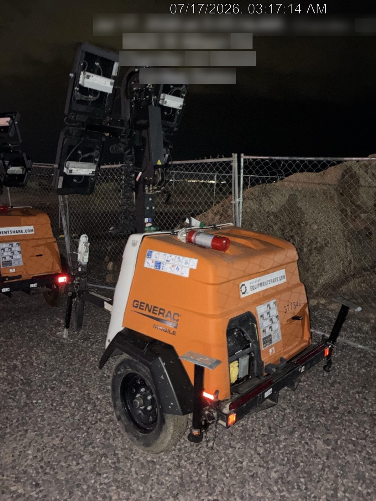 2023 Generac MLT2 Diesel, Flex Switch 120V Input, Powerzone Controller, 
(4) 320W LED Lights, 4kW Generator, 39.9 Gal Fuel Tank, 2" Ball, T3