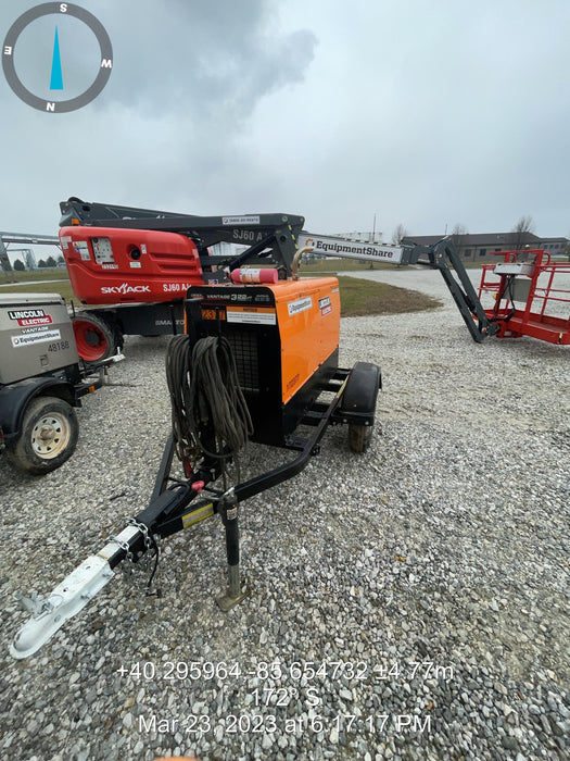 2021 Lincoln Electric Vantage 322 Vantage 322 Ready Pak 3 w/ Decals, ORANGE (includes trailer, cable rack, fender light kit) NO Telematics