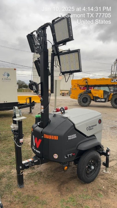 2024 Wacker Neuson LTT4 Diesel, Kohler KDW702, Deep Sea Controller, Auto Start, LED 320W, Bypass Outlet, T3