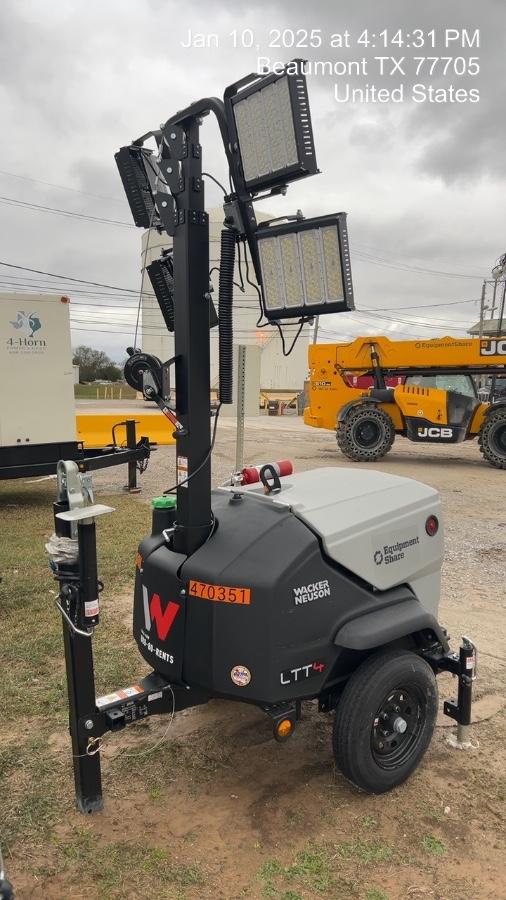 2024 Wacker Neuson LTT4 Diesel, Kohler KDW702, Deep Sea Controller, Auto Start, LED 320W, Bypass Outlet, T3