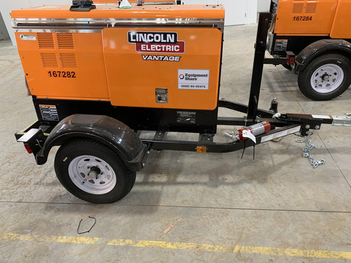 2021 Lincoln Electric Vantage 322 Vantage 322 Ready Pak 3 w/ Decals, ORANGE (includes trailer, cable rack, fender light kit) NO Telematics