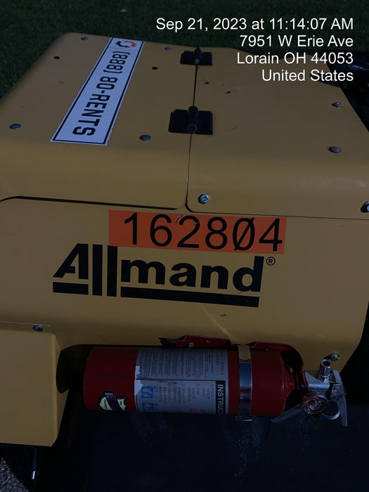 2021 Allmand NLV3GR (4) LED Light Fixture 350W, 23' Vertical Mast, 3kW Prime, Towable, Deep Sea L401, Leveling Jacks, Yanmar T4F 5.8hp