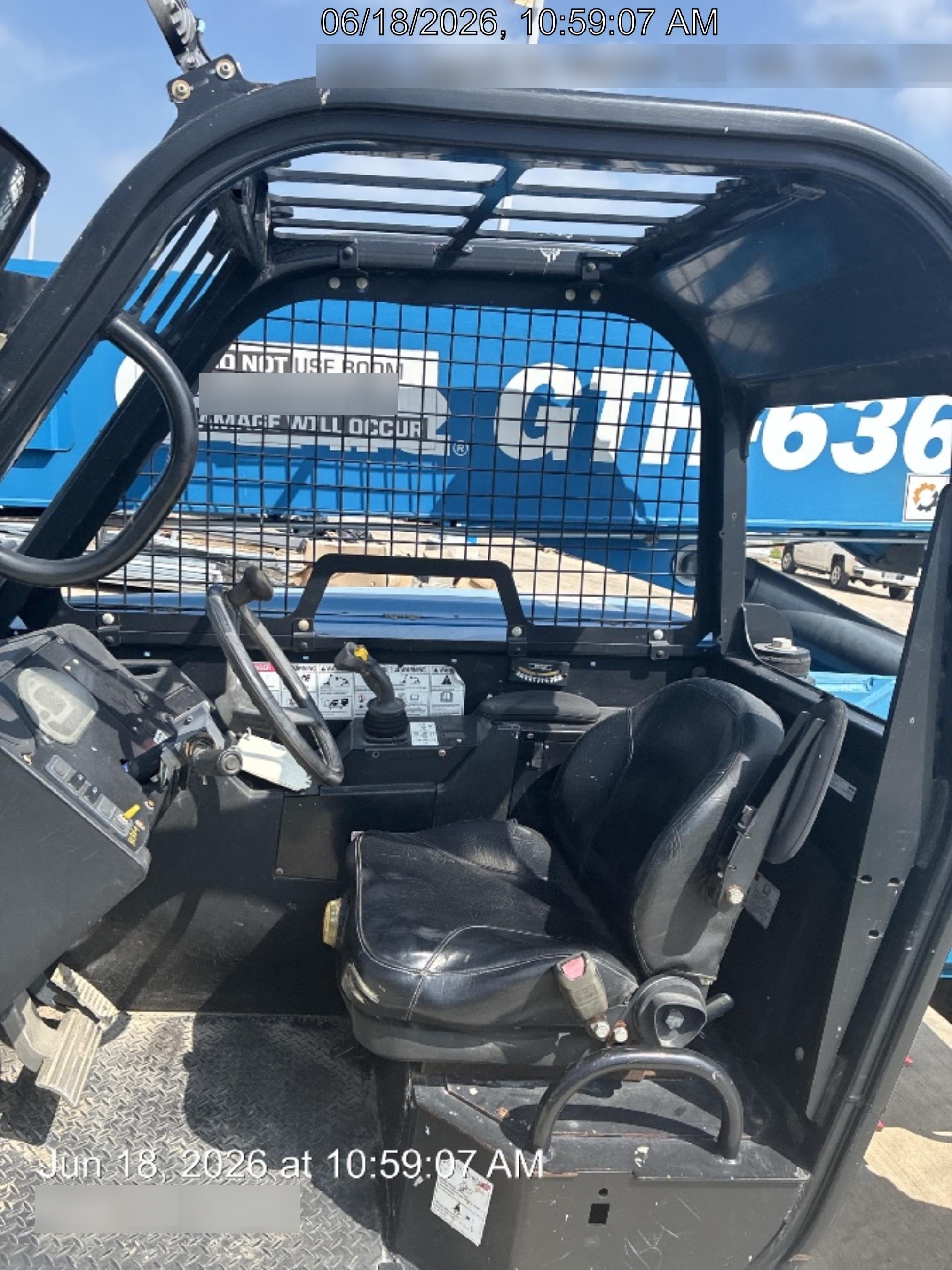 2018 Genie GTH-636 Genie GTH-636 w/Open ROPS, Solid Tires, Work Light/Beacon, 48" Carriage and Forks