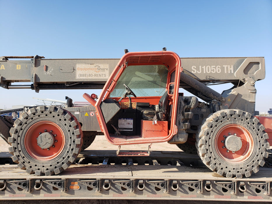 2018 Skyjack SJ1056 TH Skyjack 1056 TH Telehandler w/Open ROPS, Work Lights/Beacon, Solid Tires, 60" Carriage and Forks