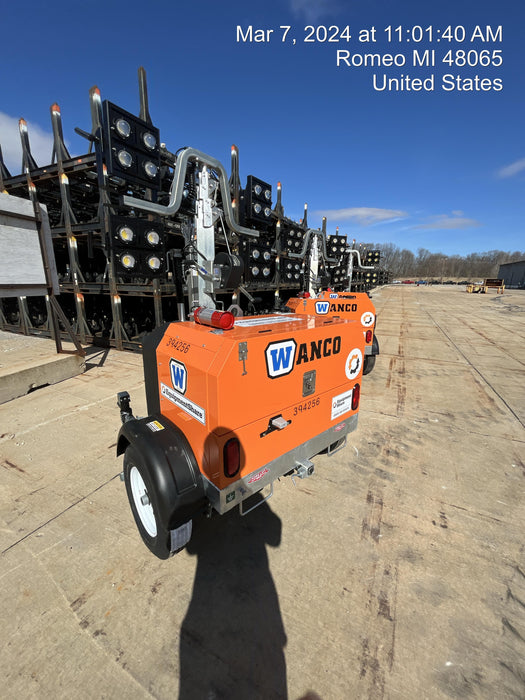 2024 Wanco WLTT-4MM4K Diesel, Deep Sea Controller, Shore Power Plug, Auto Start, (4) 350W LED Floodlights, 4kW Generator, 60 Gal Fuel Tank, 2" Ball, T3