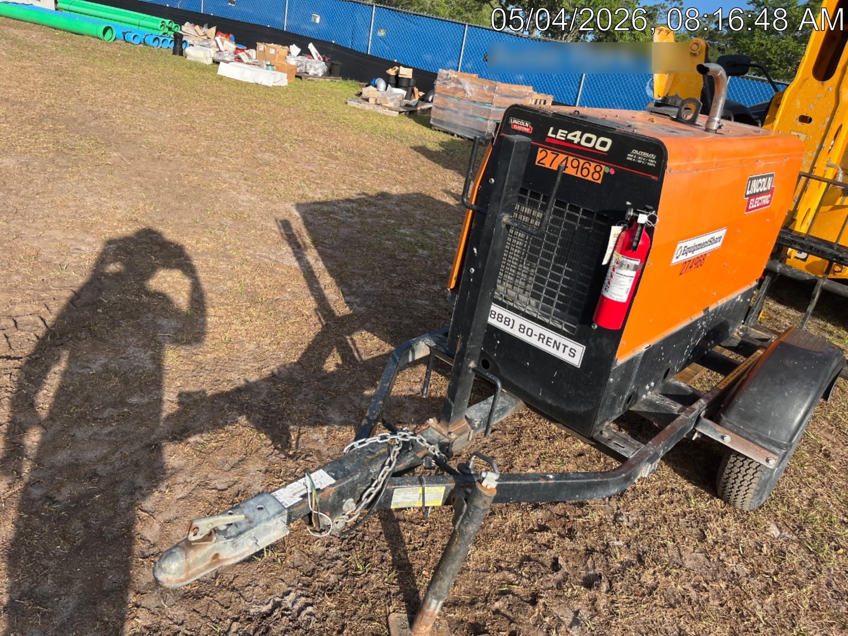 2022 Lincoln Electric LE400 Kubota V1505, Trlr, Cable Rack, Light Kit, ES Decals, T3