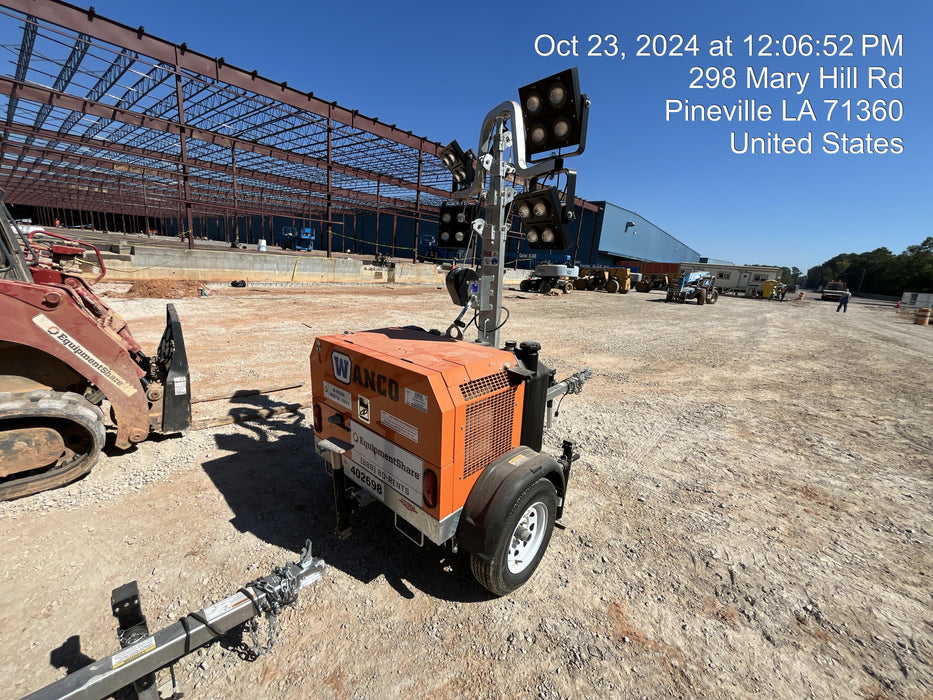 2024 Wanco WLTT-4MM4K Diesel, Deep Sea Controller, Shore Power Plug, Auto Start, (4) 350W LED Floodlights, 4kW Generator, 60 Gal Fuel Tank, 2" Ball, T3