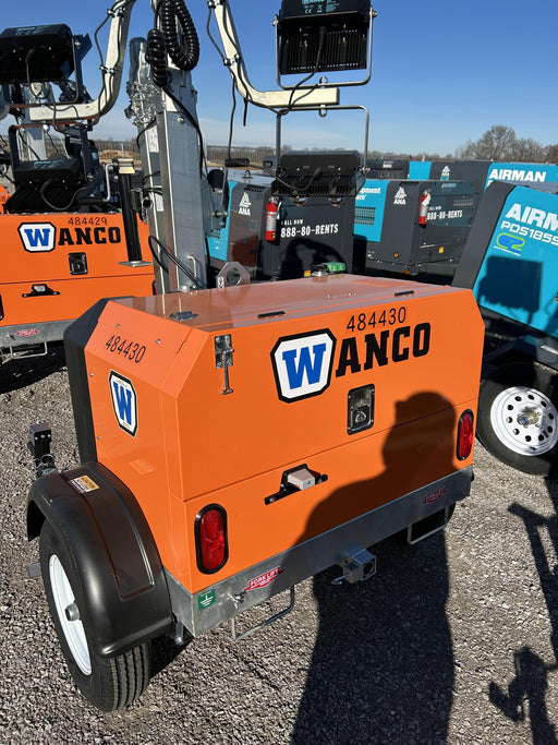 2024 Wanco WLTT-4MM4K Diesel, Mitsubishi L2E, 9.0HP @1800 rpm, Deep Sea Controller, Shore Power Plug, Auto Start, (4) 350W LED Floodlights, 4kW Generator, 60 Gal Fuel Tank, 2" Ball, T3