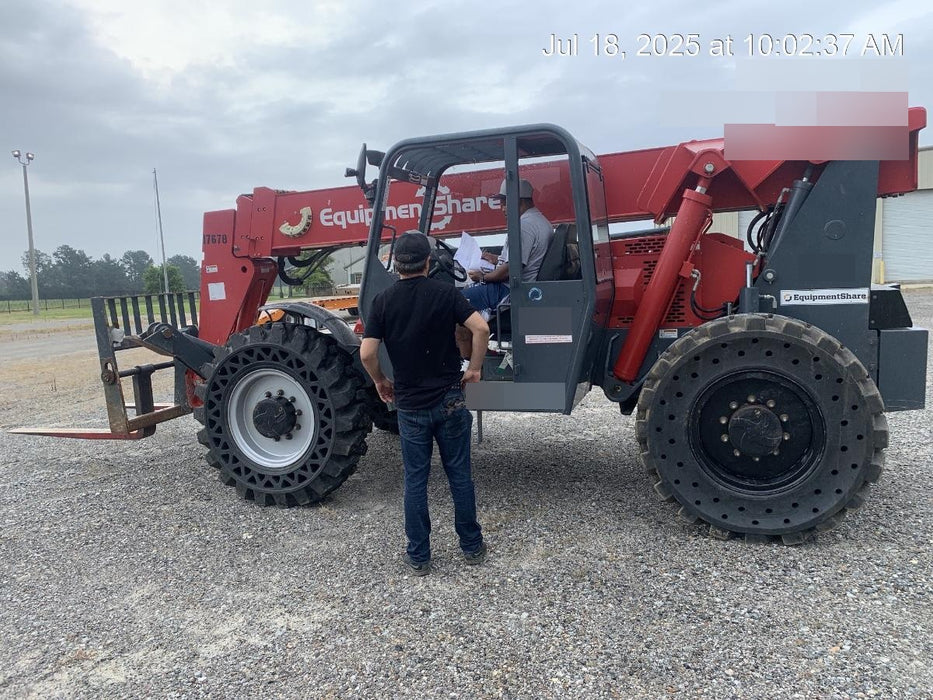 2019 Manitou 12042 MTA12042 - Canopy, Worklights/Strobe, Beacon, 66" Carriage, 60" Forks, Solid Tires, Lift Hook, Aux Hydraulics