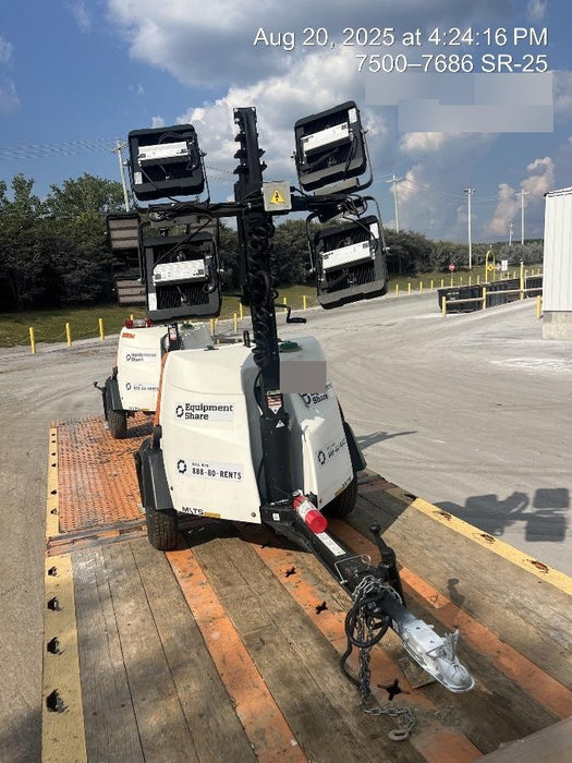 2023 Generac MLT2 Diesel, Flex Switch 120V Input, Powerzone Controller, 
(4) 320W LED Lights, 4kW Generator, 39.9 Gal Fuel Tank, 2" Ball, T3