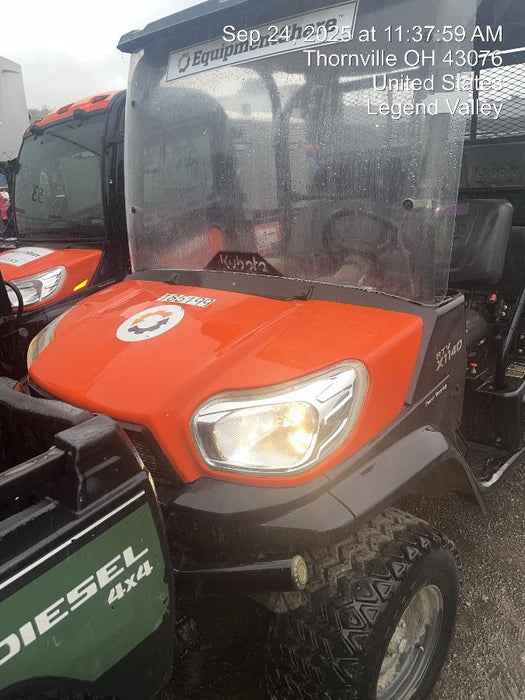2022 Kubota RTV-X1140W-H Plastic Canopy, Windshield Acrylic Clear, LED Strobe Light, Wire Harness Kit, Back up Alarm