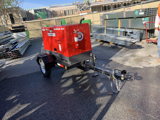 2022 Shindaiwa DGW400MDL Kubota D902 Engine, 23 HP, Dual Op Welder, Wire, Arc, Droop Stick, Tig, and CC Stick Functionality, Simulphase, 3 Phase and 1 Phase Gen Output, Single Axle NB Trlr, Slr Trckl Chrg 12V 12W, Fire Ext