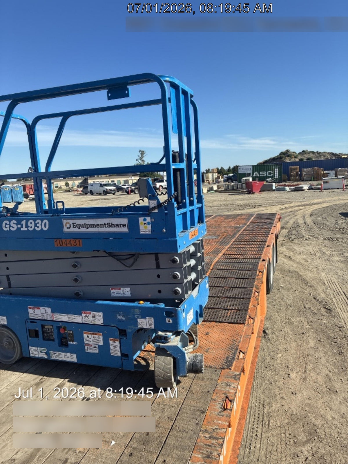 2020 Genie GS-1930 Standard Machine, 800W Inverter