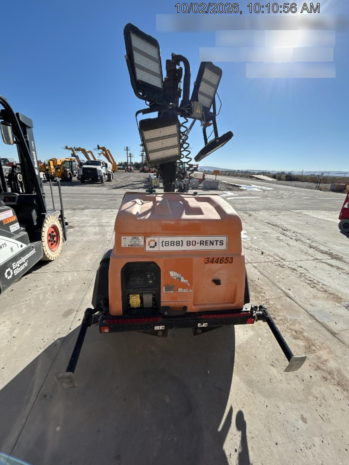 2023 Generac MLT2 Diesel, Flex Switch 120V Input, Powerzone Controller, (4) 320W LED Lights, 4kW Generator, 39.9 Gal Fuel Tank, 2" Ball, T3