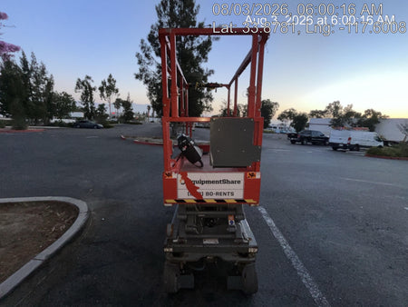 2020 Skyjack SJIII-3219 Solid NM Tires, Half height spring hinged entry gate, Dual Beacons, 800W Inverter