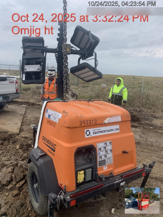 2024 Generac MLT2 Diesel, Flex Switch 120V Input, Powerzone Controller, 
(4) 320W LED Lights, 4kW Generator, 39.9 Gal Fuel Tank, 2" Ball, T3