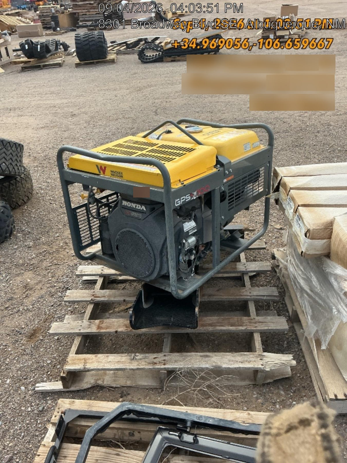 2019 Wacker Neuson GPS9700V Standard Options