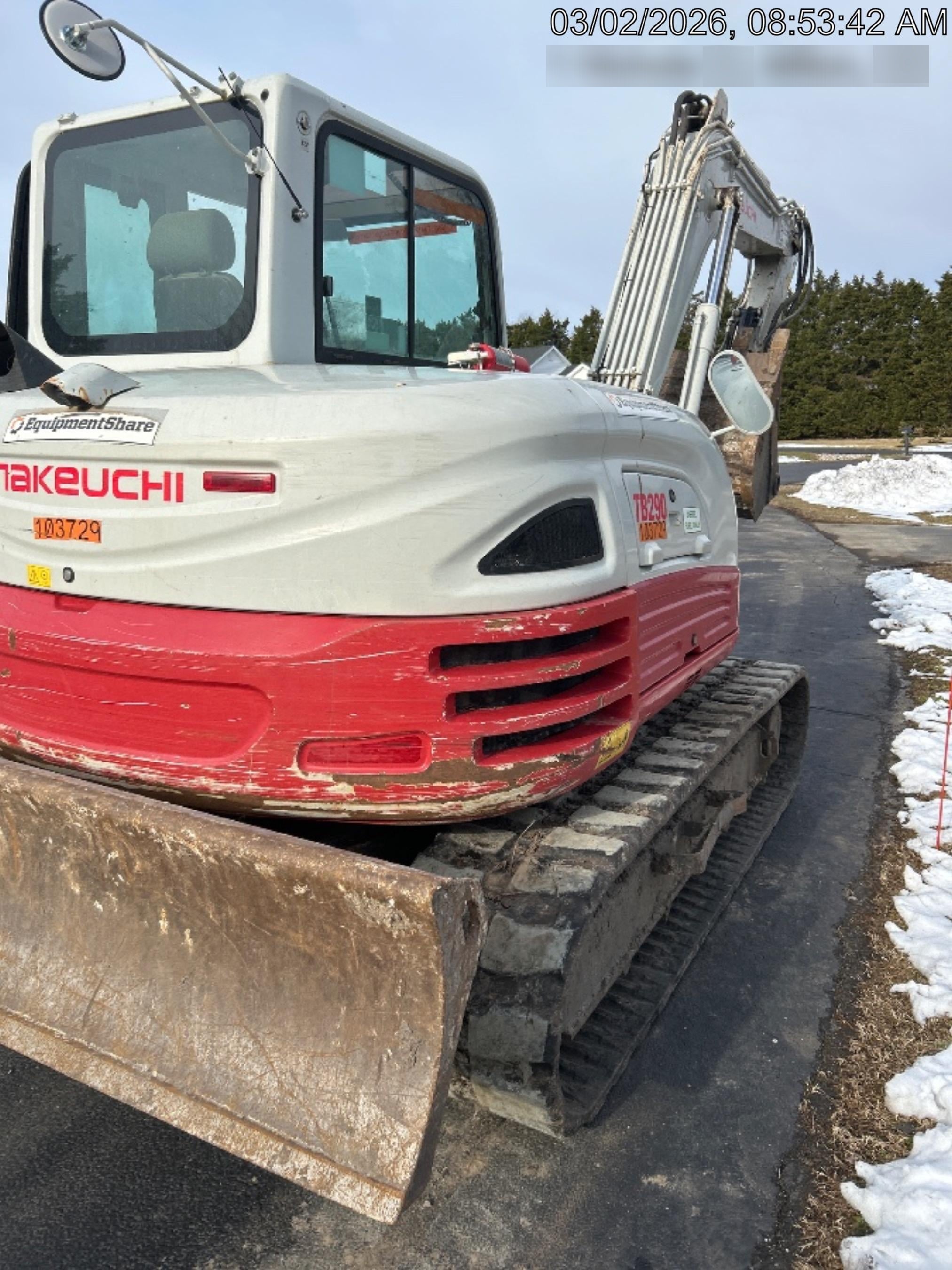 2020 Takeuchi TB290C Cab/Heat/Air, Rubber Tracks, Manual TAG QC