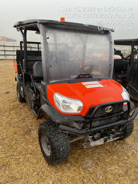 2022 Kubota RTV-X1140W-H Plastic Canopy, Windshield Acrylic Clear, LED Strobe Light, Wire Harness Kit, Back up Alarm