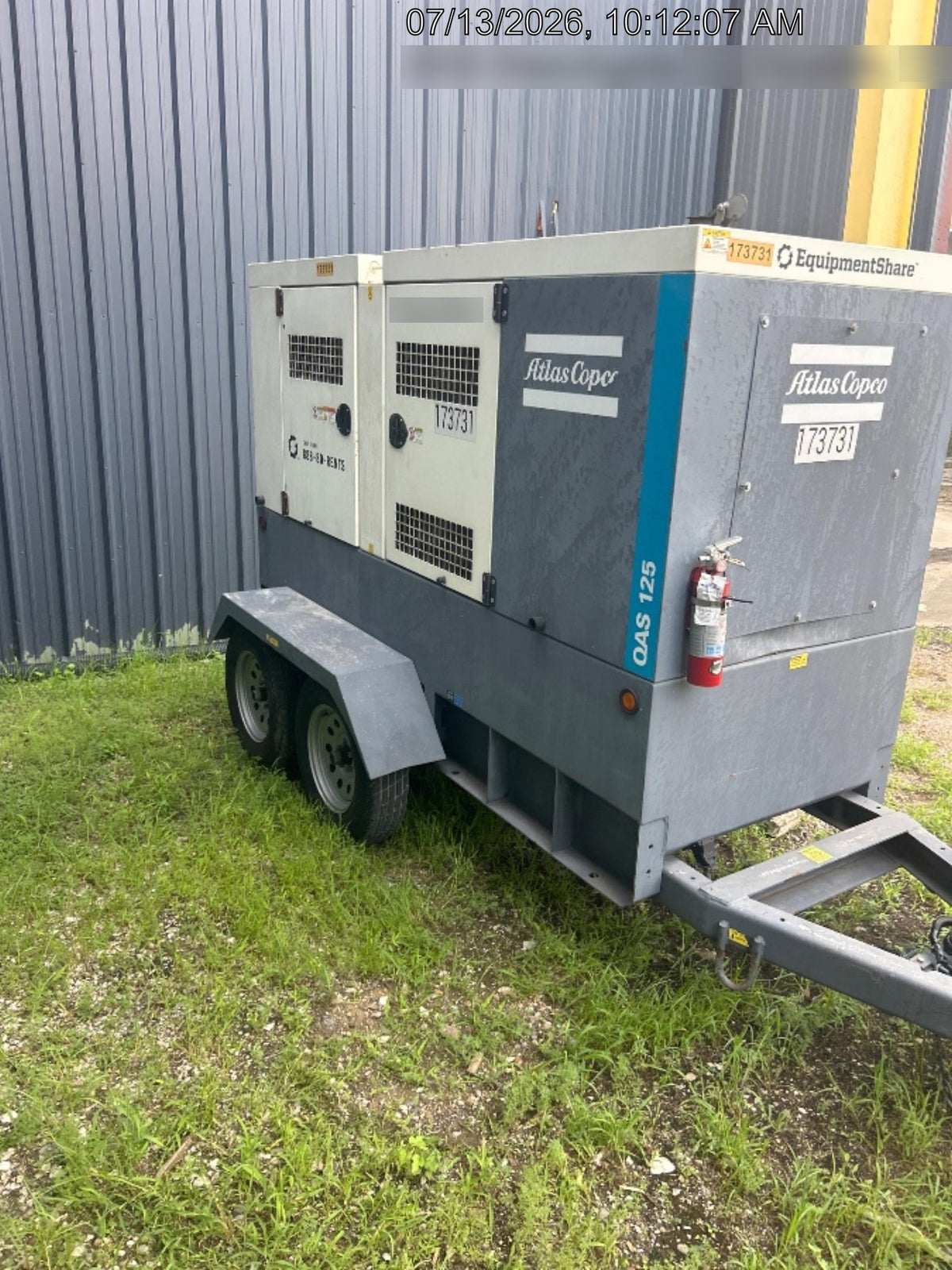 2021 ATLAS COPCO QAS 125
